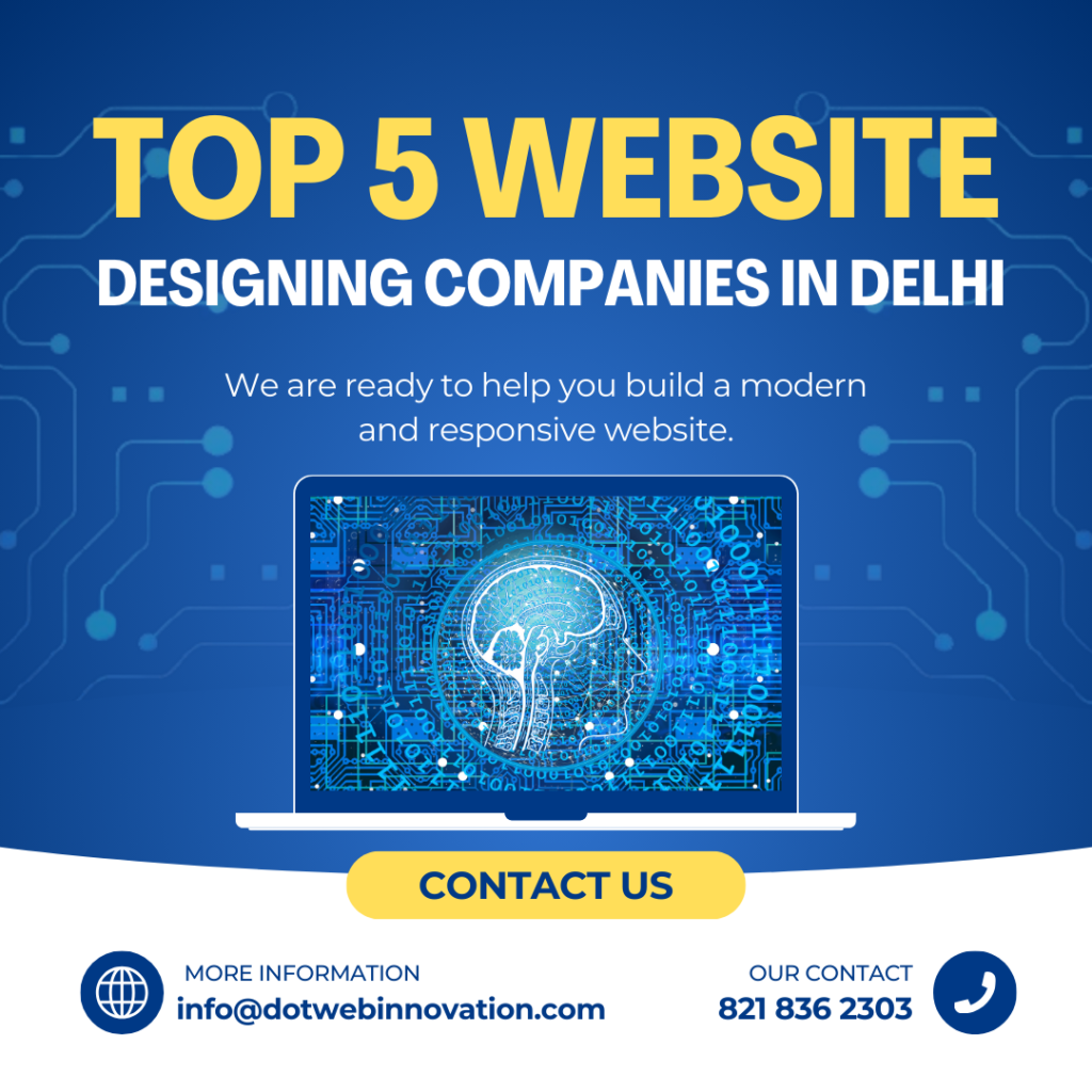 top 5 website designing company in delhi